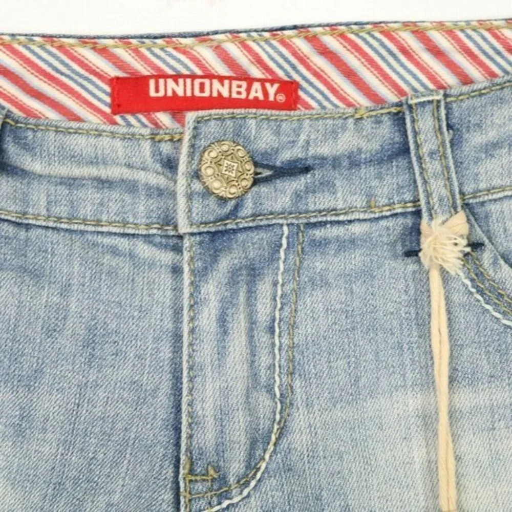 Unionbay‎ Cut Off Jean Shorts Distressed Stretch Frayed 5